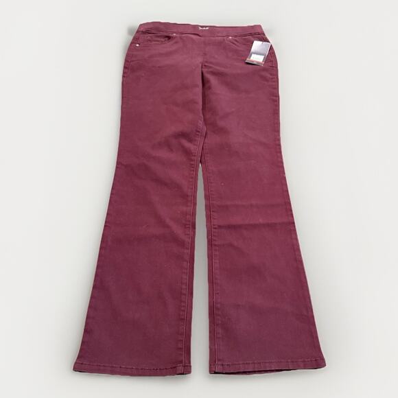 Gloria Vanderbilt Women Red Avery Straight Leg High Rise Stretch Jeans 8 NWT NEW - Picture 1 of 12